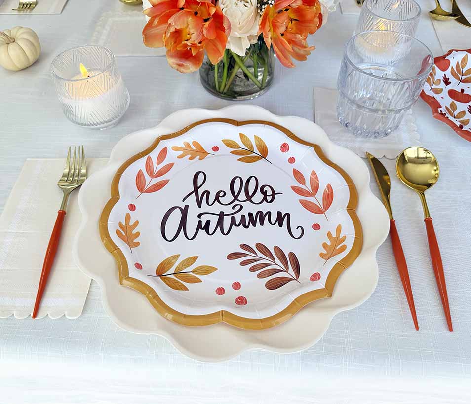 Hello Autumn Table Setting