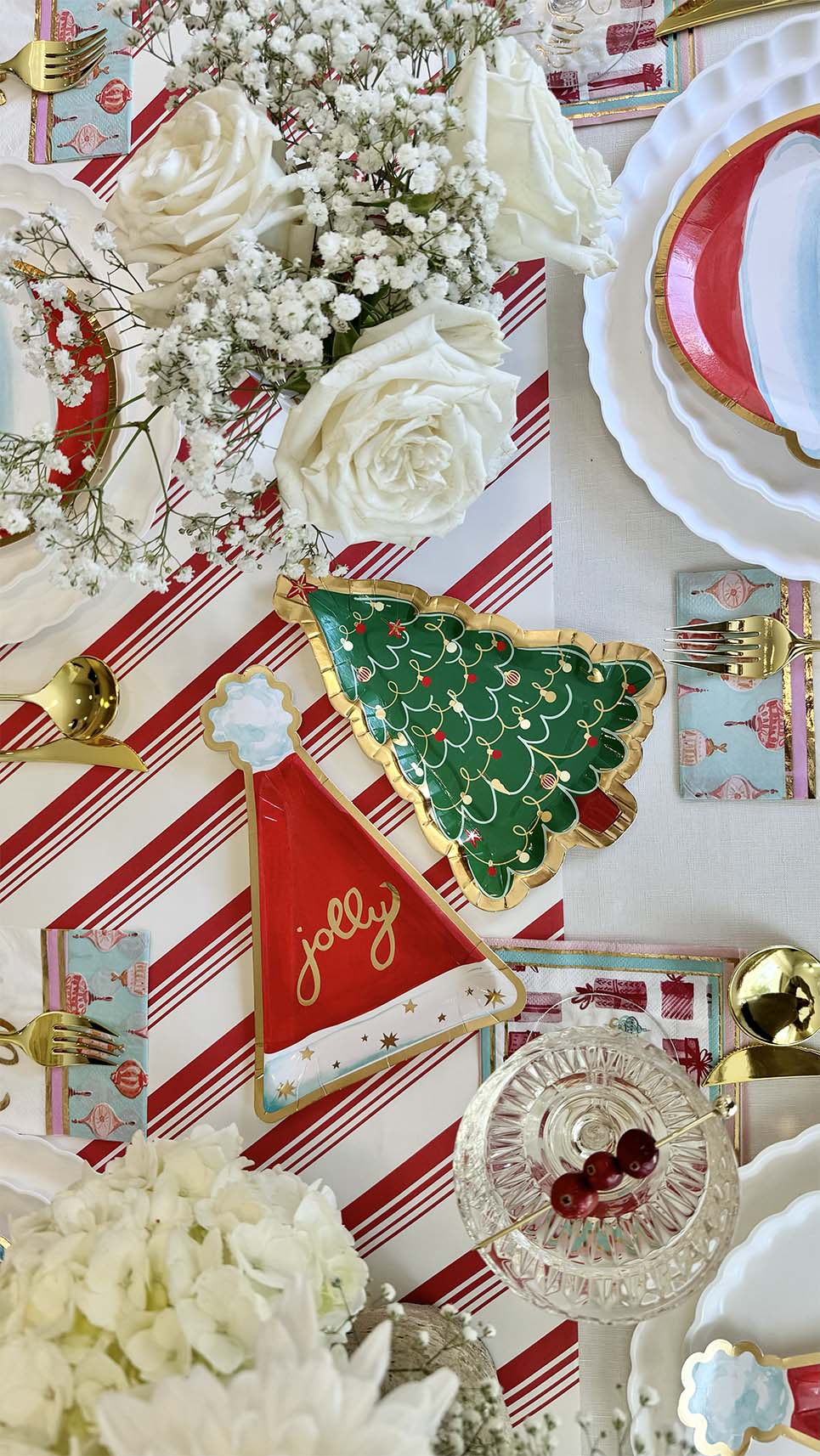 Jolly Holiday Table Setting