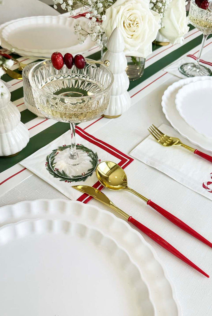 Holiday Hearth Table Setting