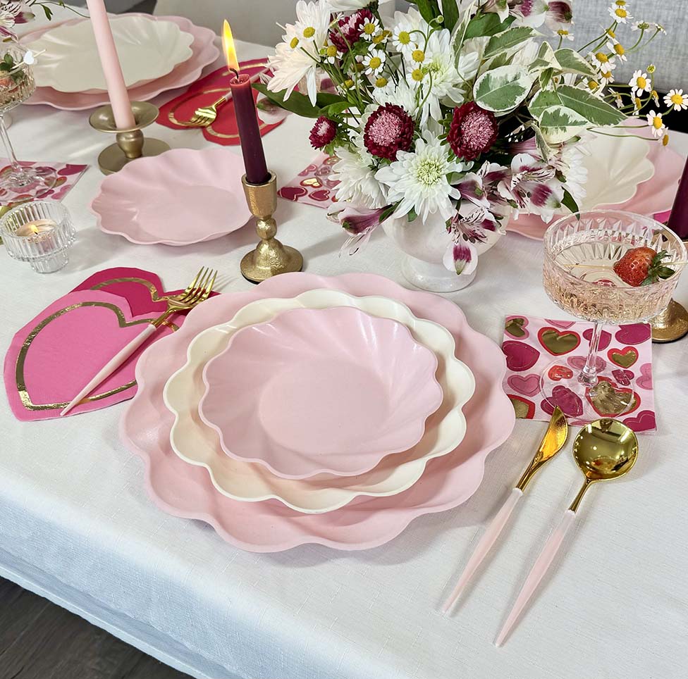 Forever Blushing Table Setting