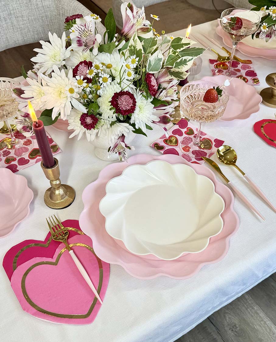 Forever Blushing Table Setting