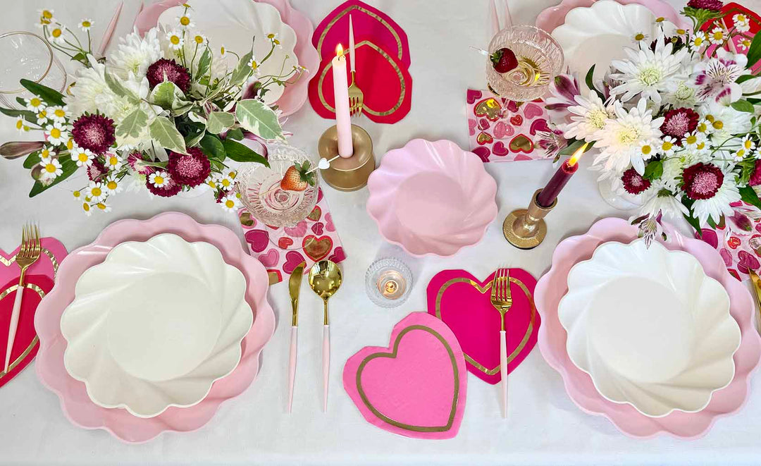 Forever Blushing Table Setting