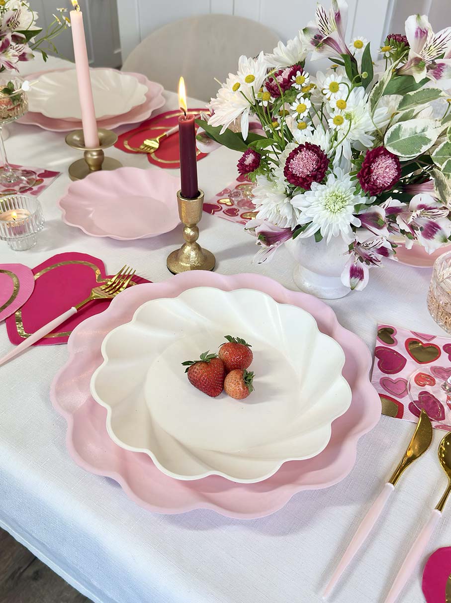 Forever Blushing Table Setting