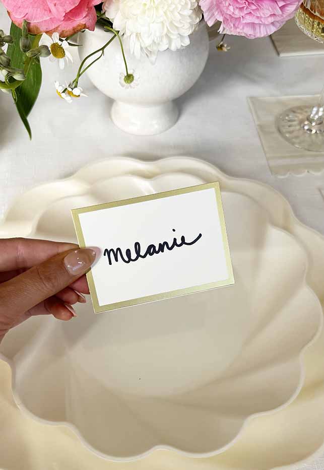 Gold Frame Place Card/12ct