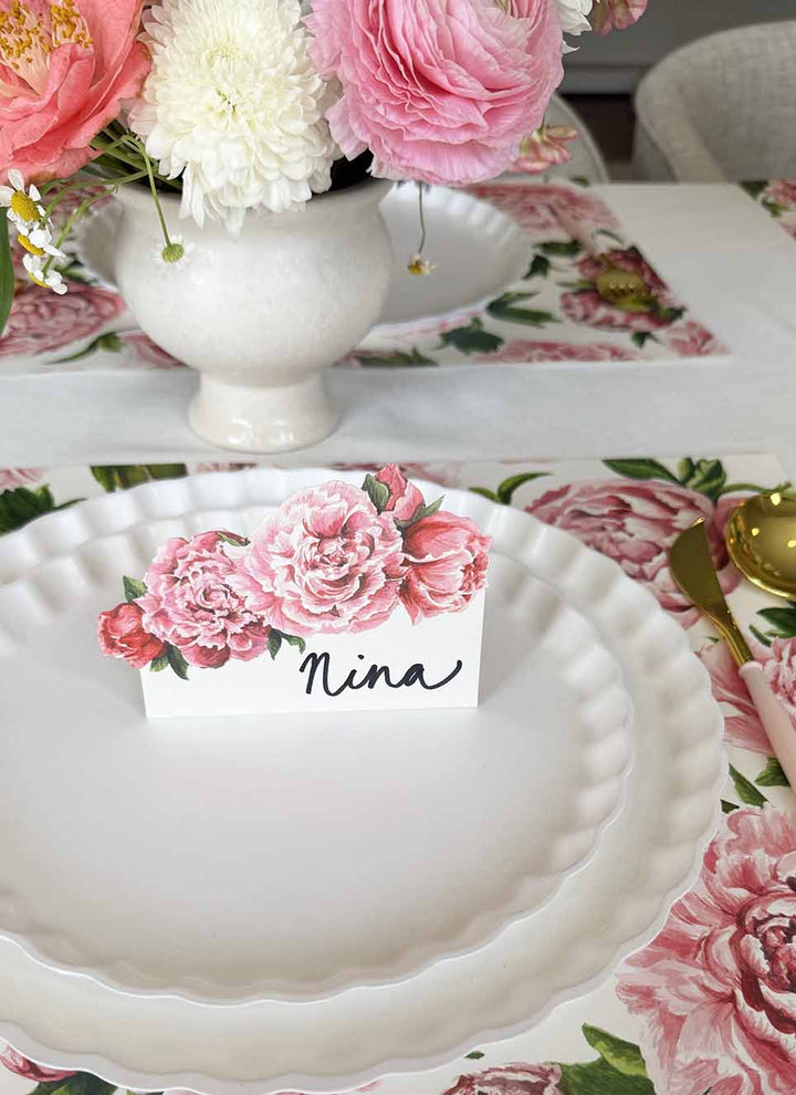 Peony Place Card - Set of 12