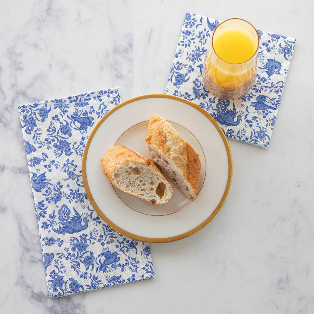 Royal Peacock Table Setting - French Blue