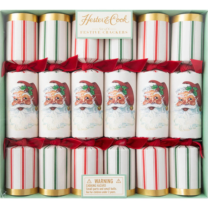 Santa Crackers - set of 6