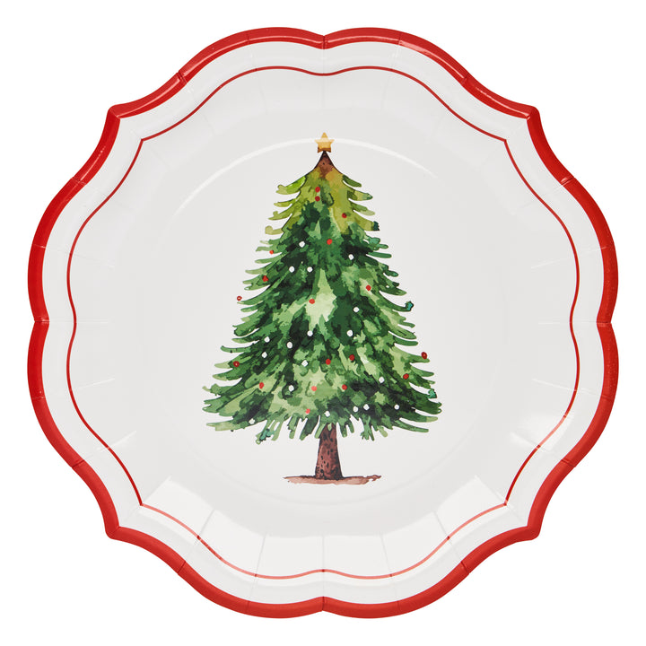 Merry and Bright Paper Dinner Plate/8pk