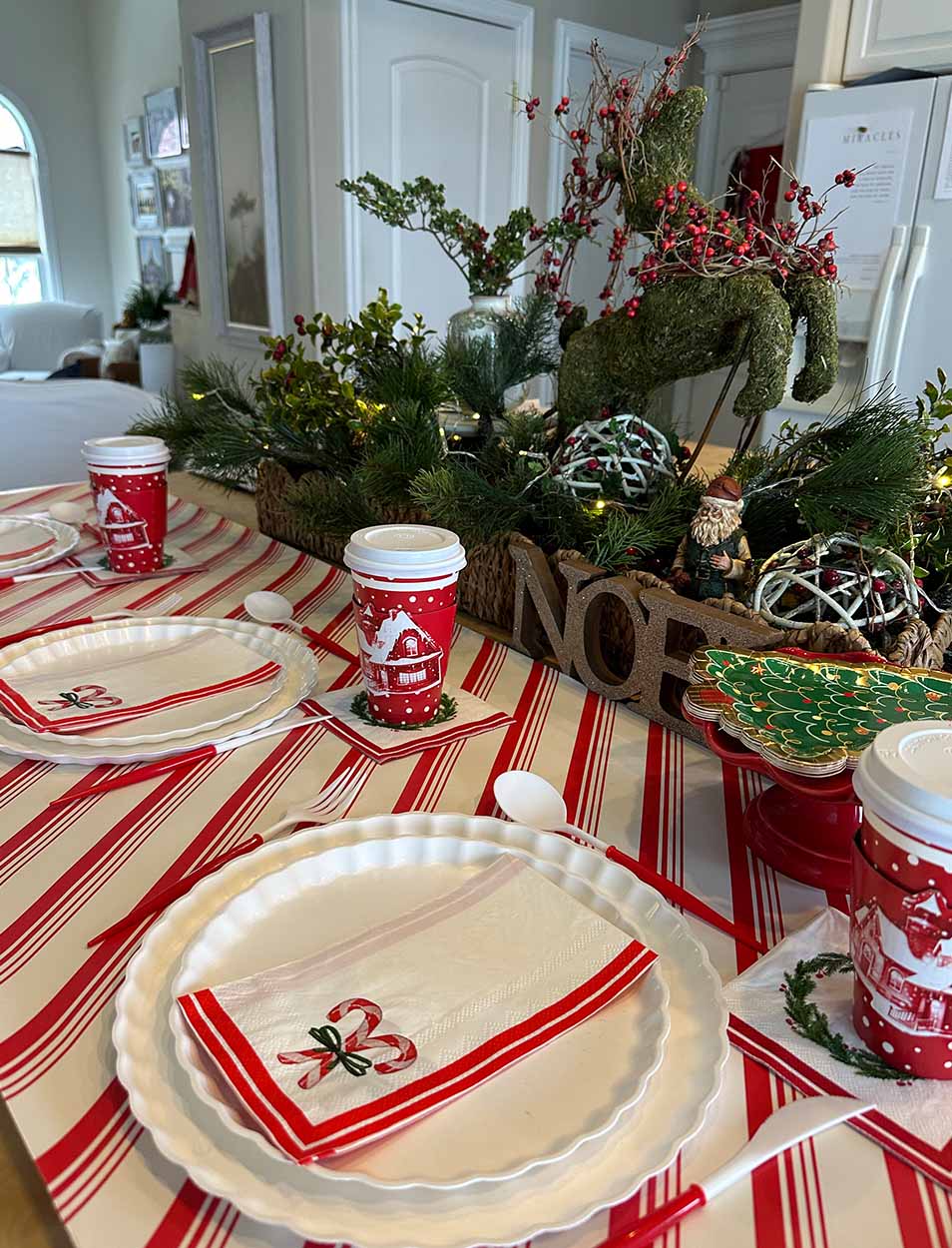 Holiday Hearth Table Setting