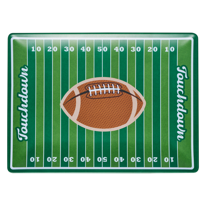 Tailgate Football Field Melamine Serving Platter