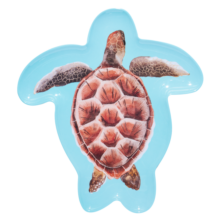 Pastel Sea Turtle Melamine Serving Platter