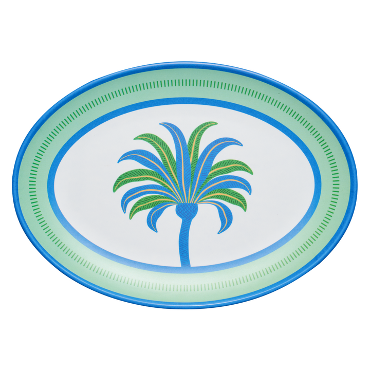 Preppy Palm Melamine Serving Platter