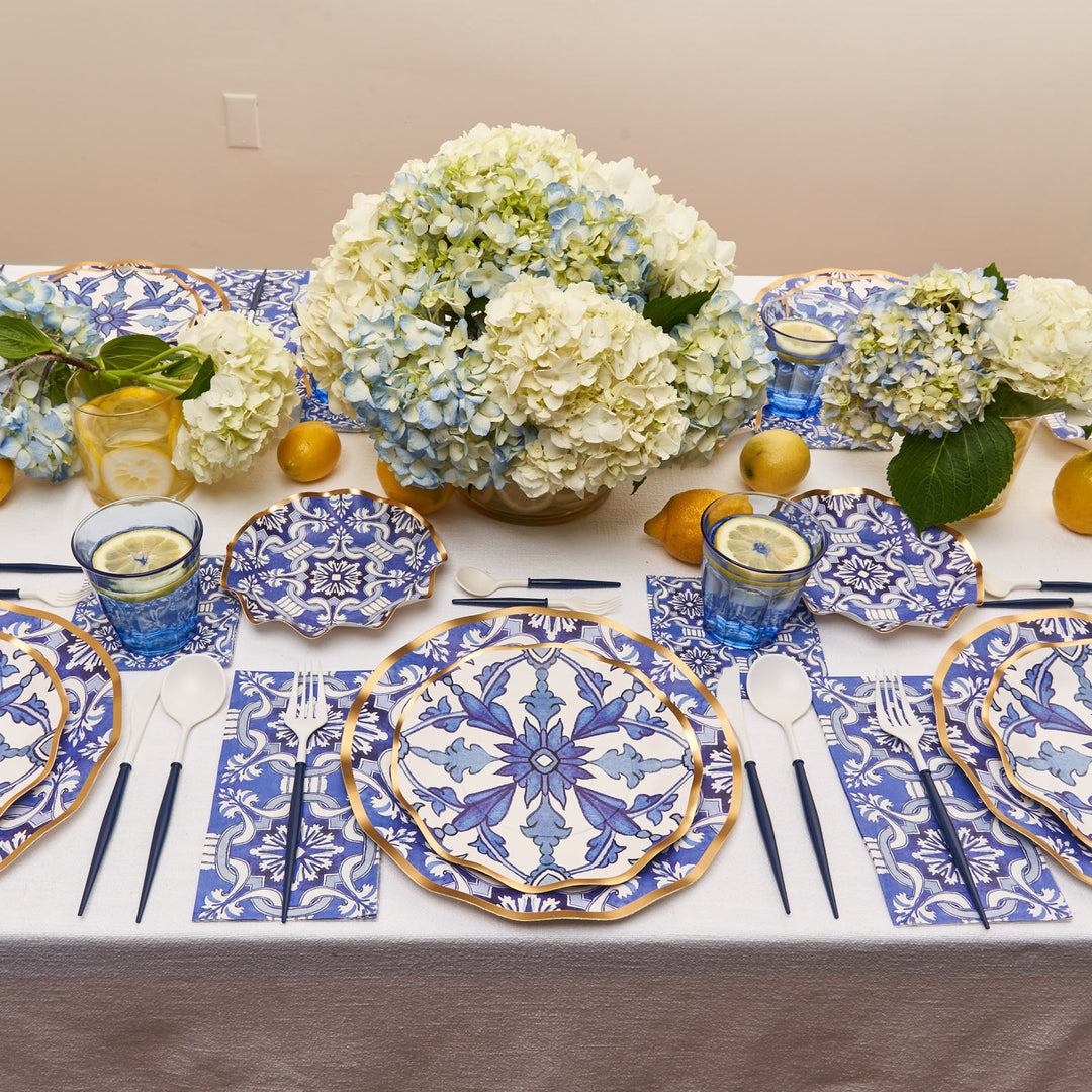 Moroccan Nights Wavy Paper Dinner Plate/8pk