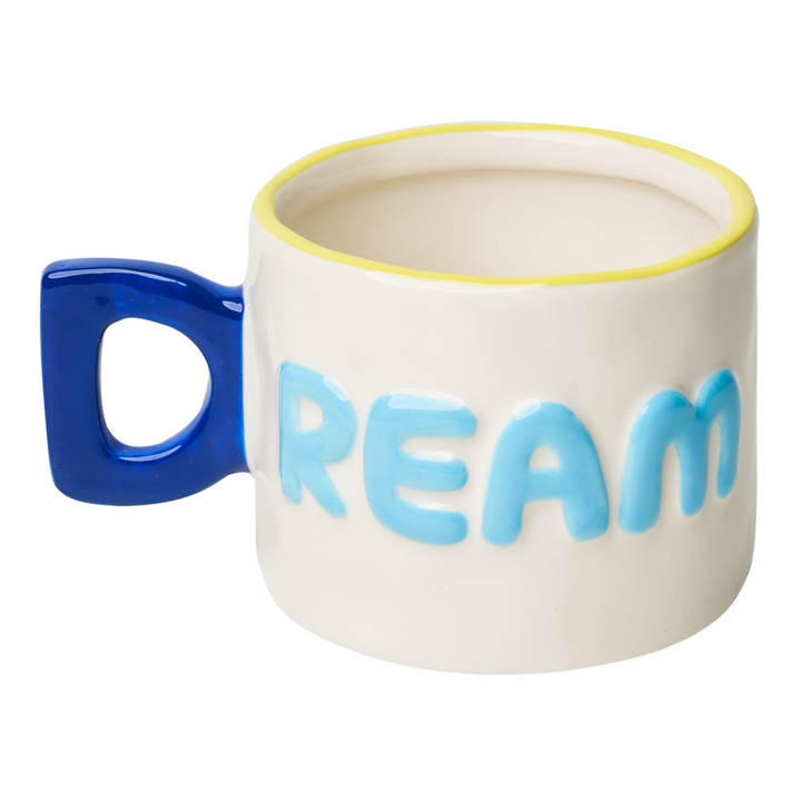 Ceramic Message Mug 'Dream', 14oz