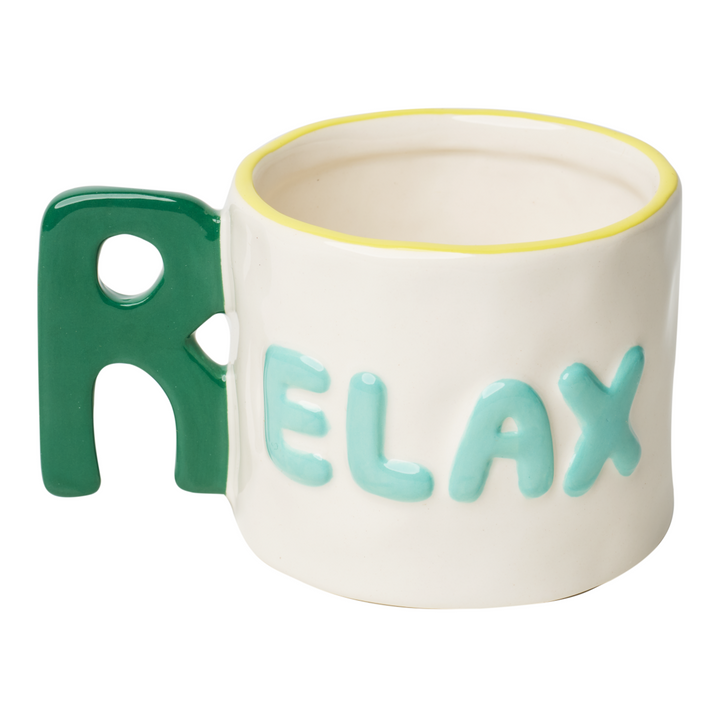 Ceramic Message Mug Relax, 14oz