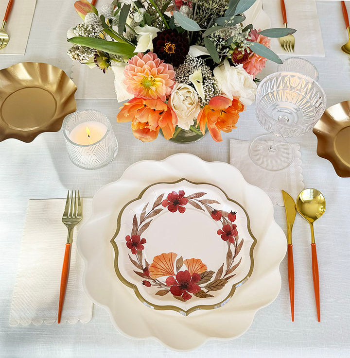 Autumn Blossom Table Setting