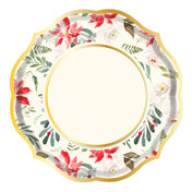 Winter Blossom Paper Dinner Plate/8pk