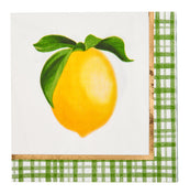 Cocktail Napkin Lemon and Stem 3 Ply/20pk