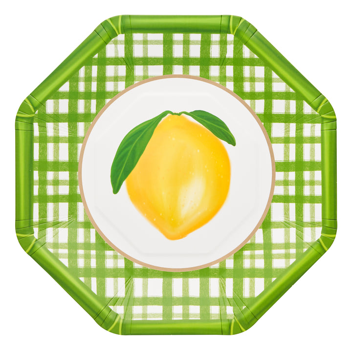 Dinner Plate Lemon and Stem/8pk