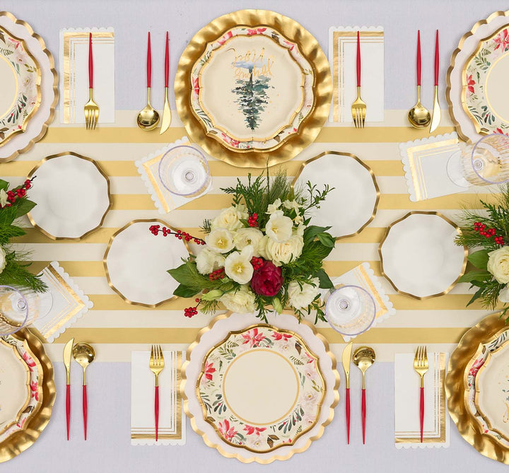 Winter Blossom Table Setting