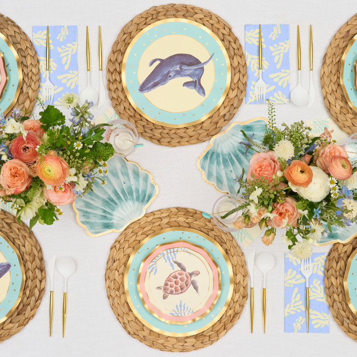 Pastel Sea Table Setting