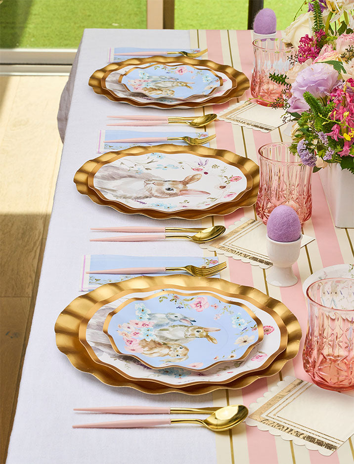 Wavy Dinner Plate Charming Easter - 8pkg