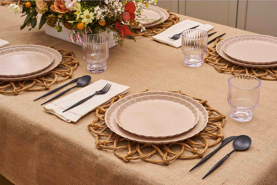 Simply Eco Compostable Table Setting - Sand