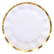 Everyday White Wavy Dinner Plate/8pk