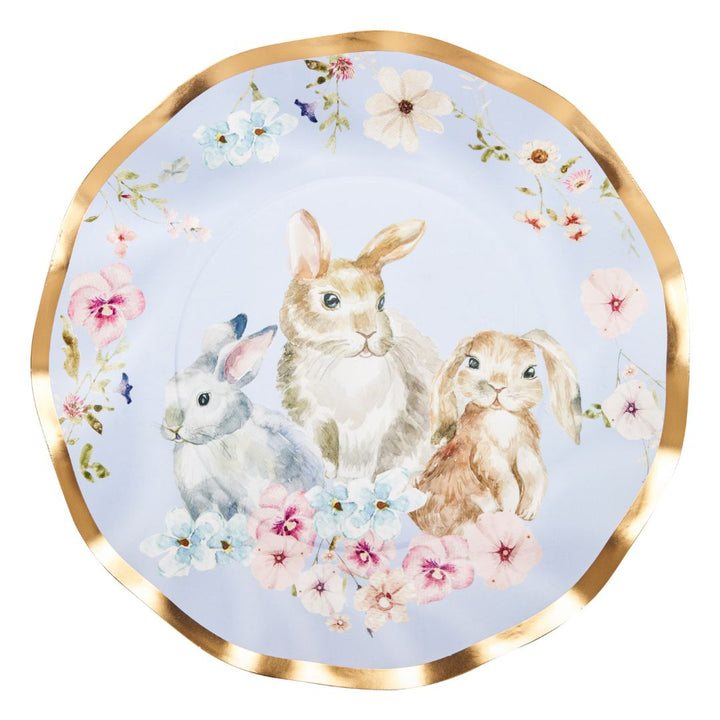 Wavy Salad Plate Charming Easter - 8pkg