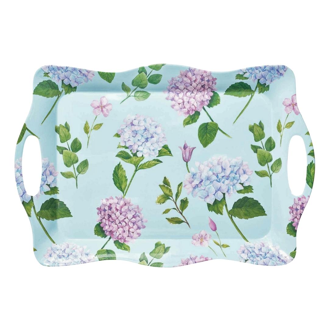 Melamine Hydrangea Serving Tray