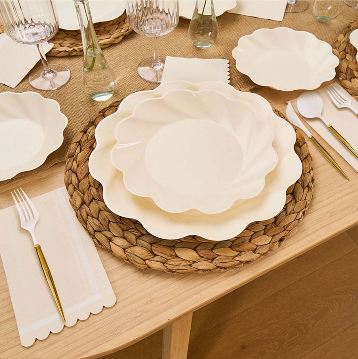 Simply Eco Compostable Table Setting - Cream