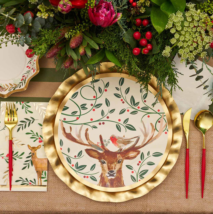 Christmas Forest Table Setting