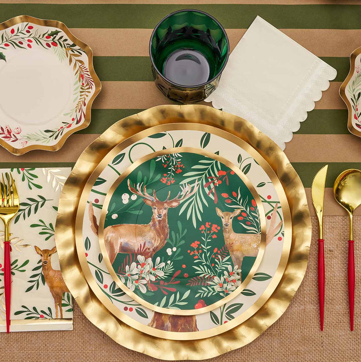 Christmas Forest Table Setting