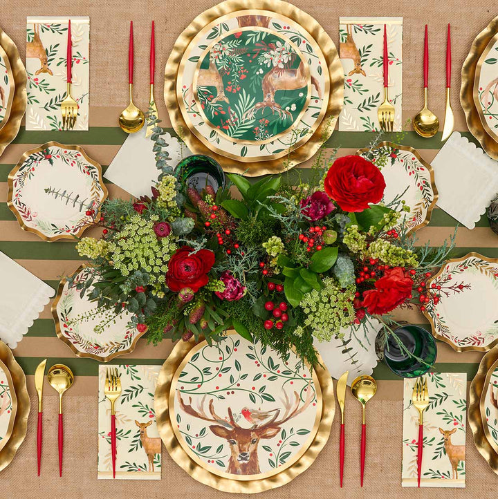 Christmas Forest Table Setting