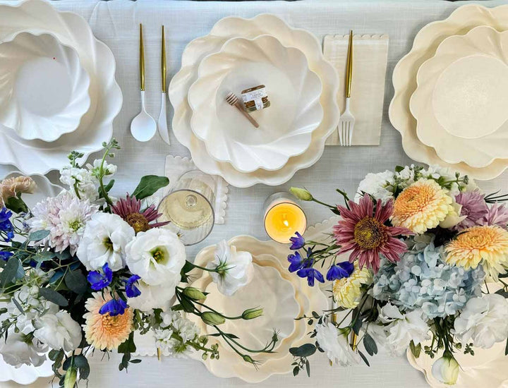 Simply Eco Compostable Table Setting - Cream