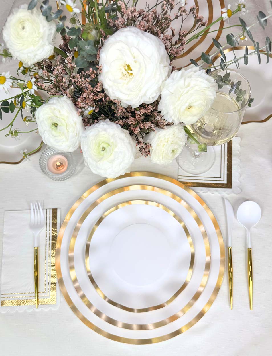 Everyday White Table Setting