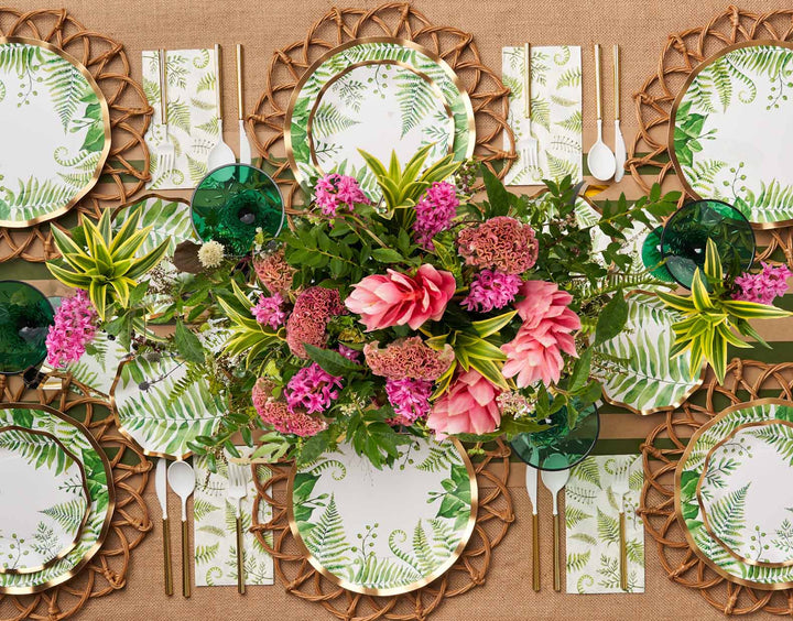 Fern and Foliage Table Setting