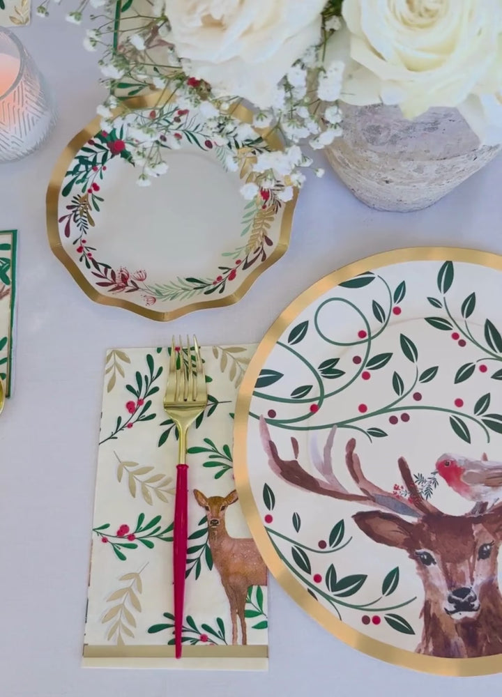 Christmas Forest Table Setting