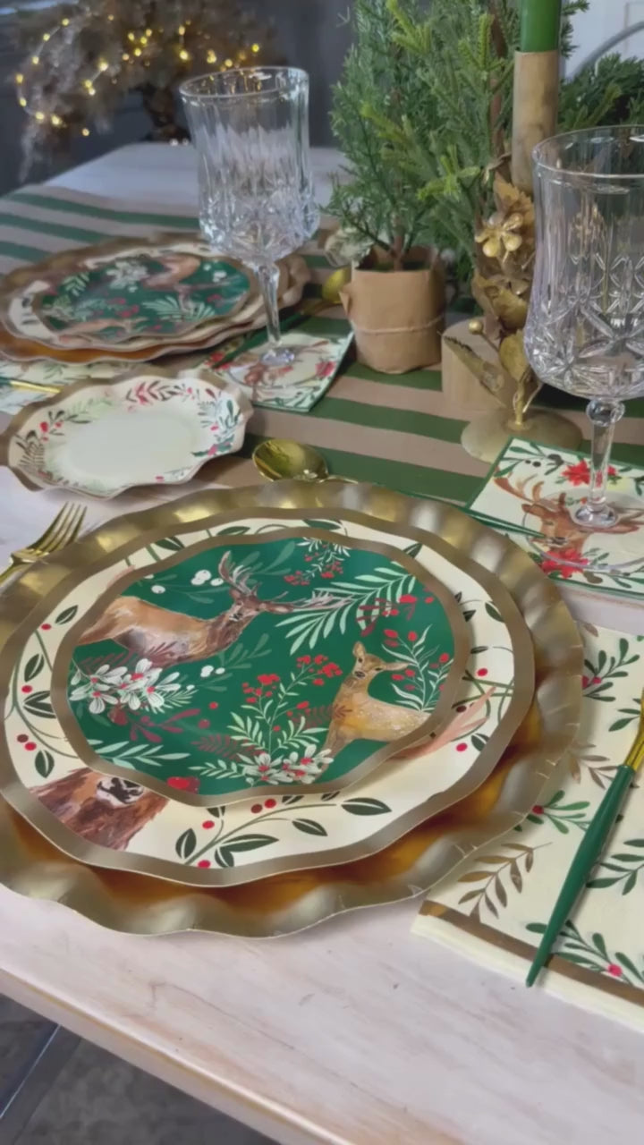 Christmas Forest Table Setting