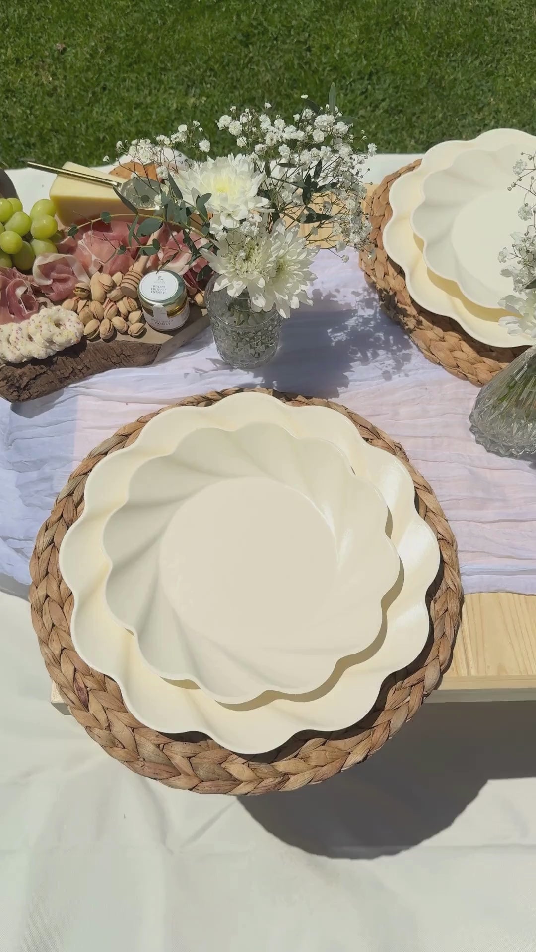 Simply Eco Dinner Plate- Cream/8pkg