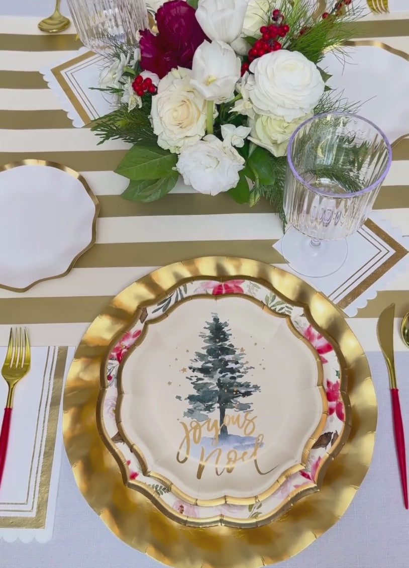 Winter Blossom Table Setting