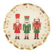 Wavy Salad Plate Nutcracker Christmas/8 pkg