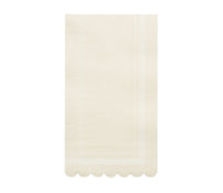 Guest Towel Scalloped Edge Cream/20pkg